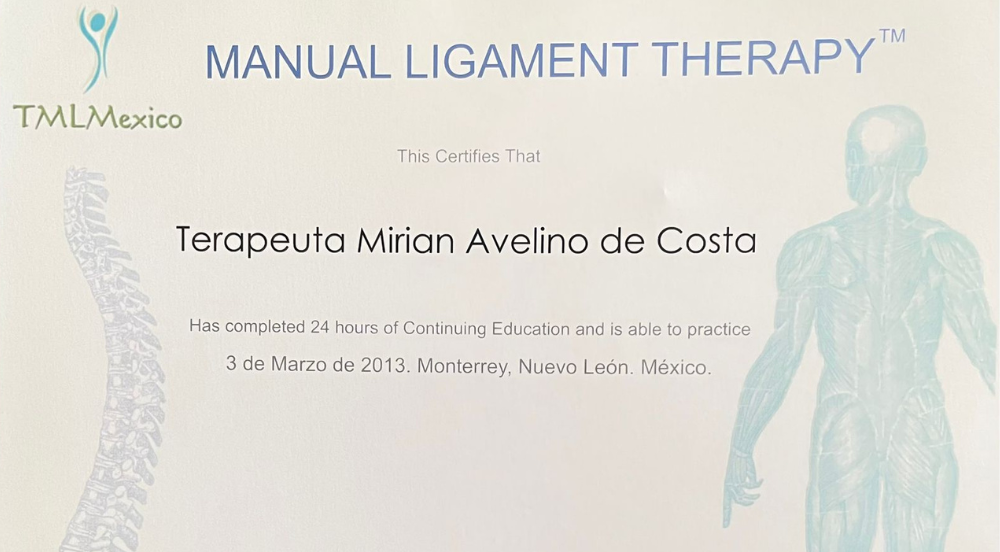 Certificado Mirian Avelino