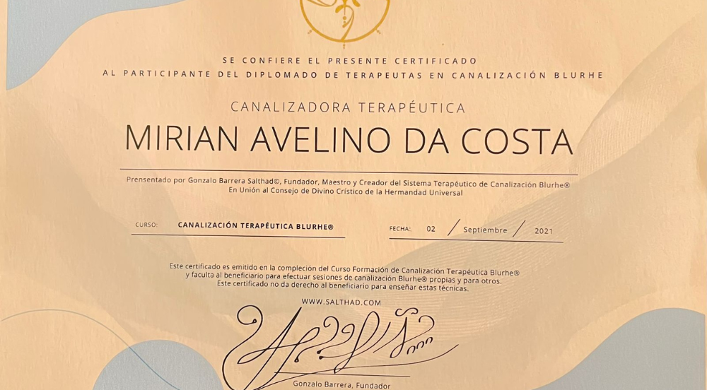 Certificado Mirian Avelino